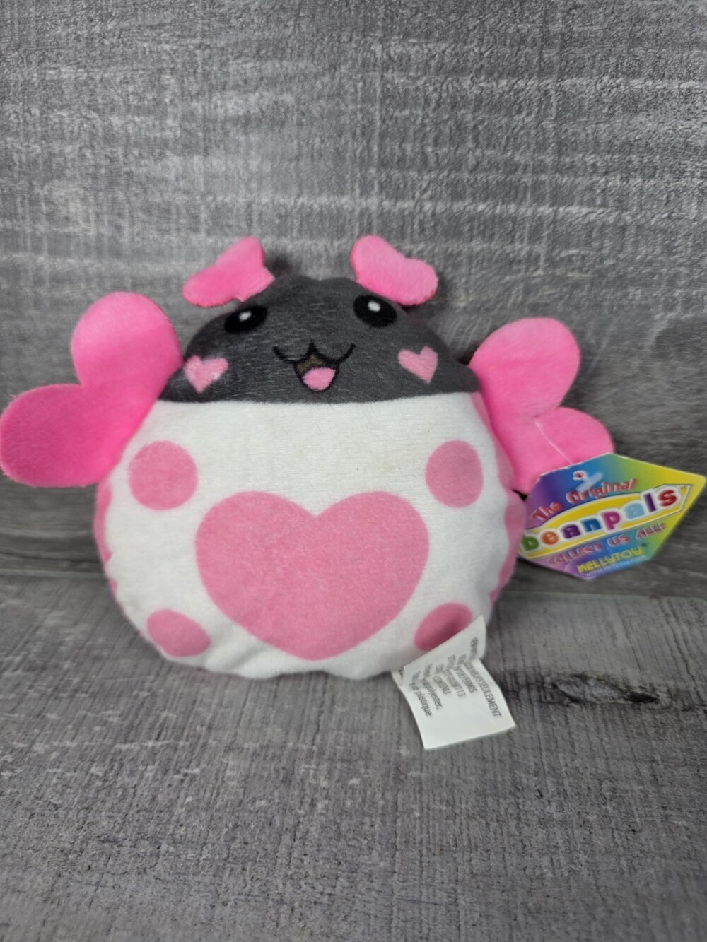 The Original Bean Pals KellyToy Plush Purple Bug Small b45